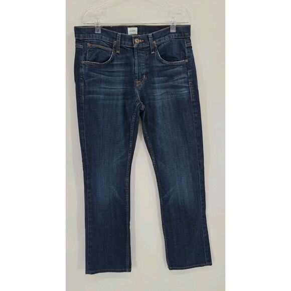 Hudson Jeans Mens 32 X 30 Blue Byron Straight‎ Leg Mid Rise Button Fly Stretch - Picture 2 of 13